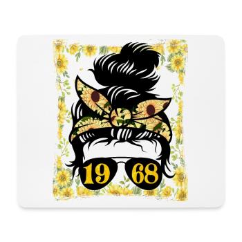 Tournesol Maman Née 1968 Anniversaire - Tapis de souris (format paysage) - blanc - Devant