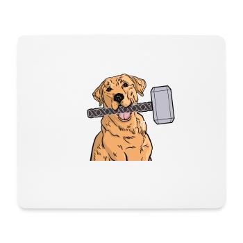 Labrathor Labrador Retriever Golden Retriever - Tapis de souris (format paysage) - blanc - Devant