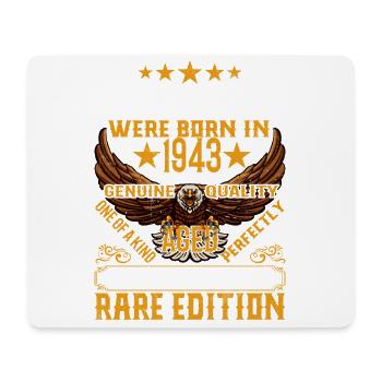 Legenden Wurden 1943 Geboren, Gealtert Wie Whisky - Mousepad (Querformat) - Weiß - Vorne