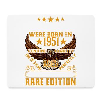 Legenden Wurden 1951 Geboren, Gealtert Wie Whisky - Mousepad (Querformat) - Weiß - Vorne
