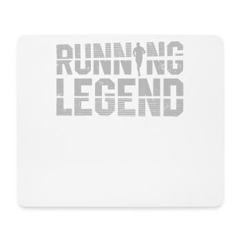 Running Legend Runner Marathon Trail Running - Mouse Pad (horizontal) - white - Front