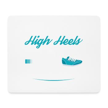Vergessen Sie High Heels Diese Prinzessin Trägt - Mousepad (Querformat) - Weiß - Vorne
