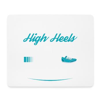 Vergessen Sie High Heels Diese Prinzessin Trägt - Mousepad (Querformat) - Weiß - Vorne