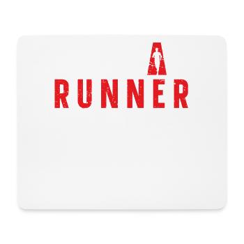 Vêtements de marathon de coureur en série - Tapis de souris (format paysage) - blanc - Devant