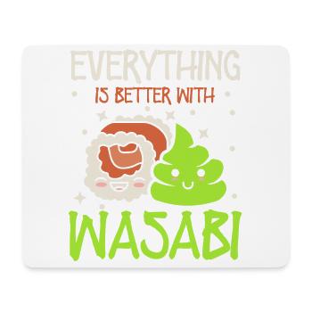 Everything is better sushi lovers Japan - Mouse Pad (horizontal) - white - Front