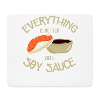 Everything is better sushi lovers Japan - Mouse Pad (horizontal) - white - Front