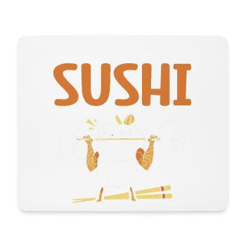 Powered by Sushi Lovers Japan Japanese - Mouse Pad (horizontal) - white - Front