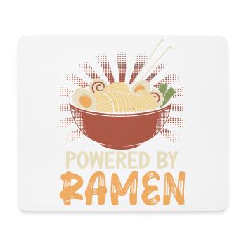Powered By Ramen Lover Japan Japanisches Essen - Mousepad (Querformat) - Weiß - Vorne