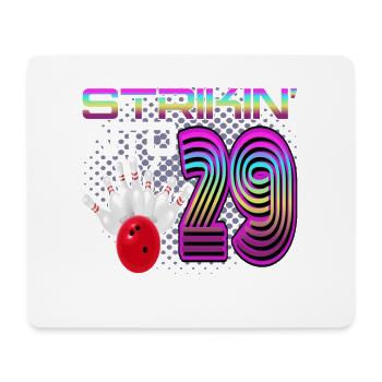 Frapper dans 29 Bowling Bowler 29e anniversaire - Tapis de souris (format paysage) - blanc - Devant