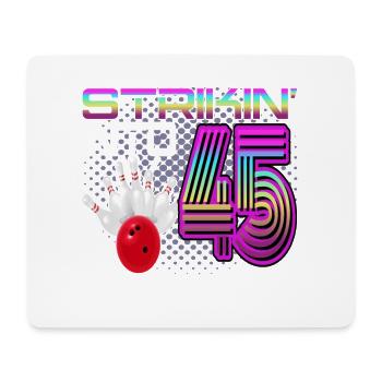 Frapper dans 45 Bowling Bowler 45e anniversaire - Tapis de souris (format paysage) - blanc - Devant