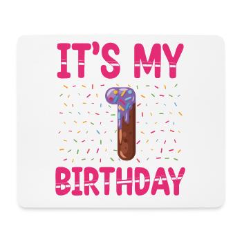 Es Ist Mein 1. Geburtstag | Sprinkles Thema | - Mousepad (Querformat) - Weiß - Vorne