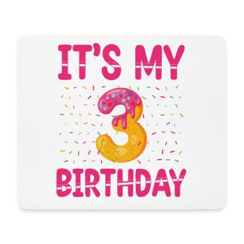 Es Ist Mein 3. Geburtstag | Sprinkles Thema | - Mousepad (Querformat) - Weiß - Vorne