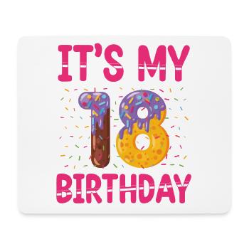 Es Ist Mein 18. Geburtstag | Sprinkles Themed | - Mousepad (Querformat) - Weiß - Vorne