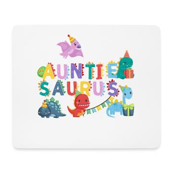 Tante Saurus | Tshirt de dinosaure Rawr | Famille - Tapis de souris (format paysage) - blanc - Devant