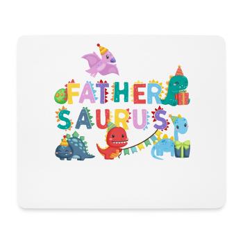 Père Saurus | Tshirt de dinosaure Rawr | Famille - Tapis de souris (format paysage) - blanc - Devant