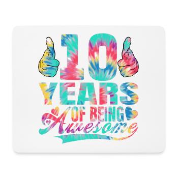 10. Geburtstag Oder Jahrestag 10 Years Of Being - Mousepad (Querformat) - Weiß - Vorne