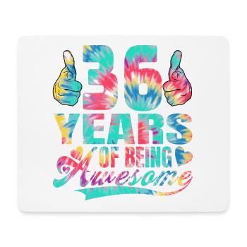 36ème anniversaire ou anniversaire 36 ans « génial » - Tapis de souris (format paysage) - blanc - Devant