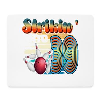 Strikin' Into 39 Bowling Bowler 39. Geburtstag - Mousepad (Querformat) - Weiß - Vorne