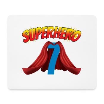 This little superhero is 7 birthday - Mouse Pad (horizontal) - white - Front
