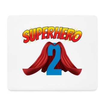 This little superhero is 2 birthday - Mouse Pad (horizontal) - white - Front