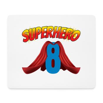 Dieser Kleine Superheld Ist 8 Geburtstag - Mousepad (Querformat) - Weiß - Vorne