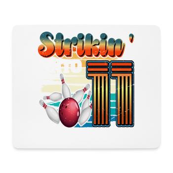 Strikin' Into 11 Bowling Bowler 11. Geburtstag - Mousepad (Querformat) - Weiß - Vorne
