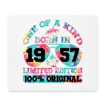 Unique Born 1957 Édition Limitée - Tapis de souris (format paysage) - blanc - Devant