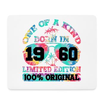Unique Born 1960 Édition Limitée - Tapis de souris (format paysage) - blanc - Devant