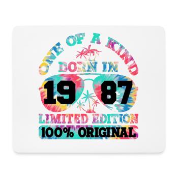 Einzigartig Geboren 1987 Limitierte Auflage - Mousepad (Querformat) - Weiß - Vorne