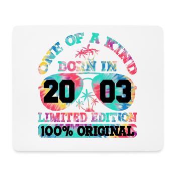 Unique Born In 2003 Limited Edition - Mouse Pad (horizontal) - white - Front