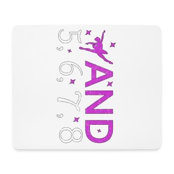 Ballet Ballerina Pole Dancer Line Dance Tap Dance - Mousepad (Querformat) - Weiß - Vorne