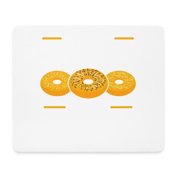 J’aime les bagels et je ne peux pas mentir | - Tapis de souris (format paysage) - blanc - Devant