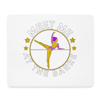Ballet Ballerina Pole Dancer Line Dance Tap Dance - Mousepad (Querformat) - Weiß - Vorne