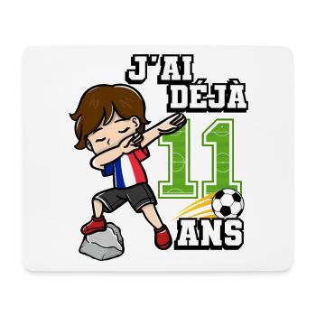 Fußball Junge Es Ist Mein 11e Geburtstag - Mousepad (Querformat) - Weiß - Vorne