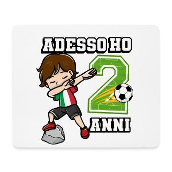 Soccer Boy It's My 2 Birthday Italienische Flagge - Mousepad (Querformat) - Weiß - Vorne