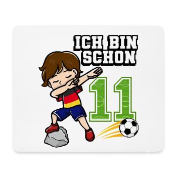 Fußball Junge Es Ist Mein 11. Geburtstag Deutsche - Mousepad (Querformat) - Weiß - Vorne