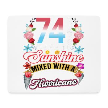 74 years of sunshine mixed with a small - Mouse Pad (horizontal) - white - Front
