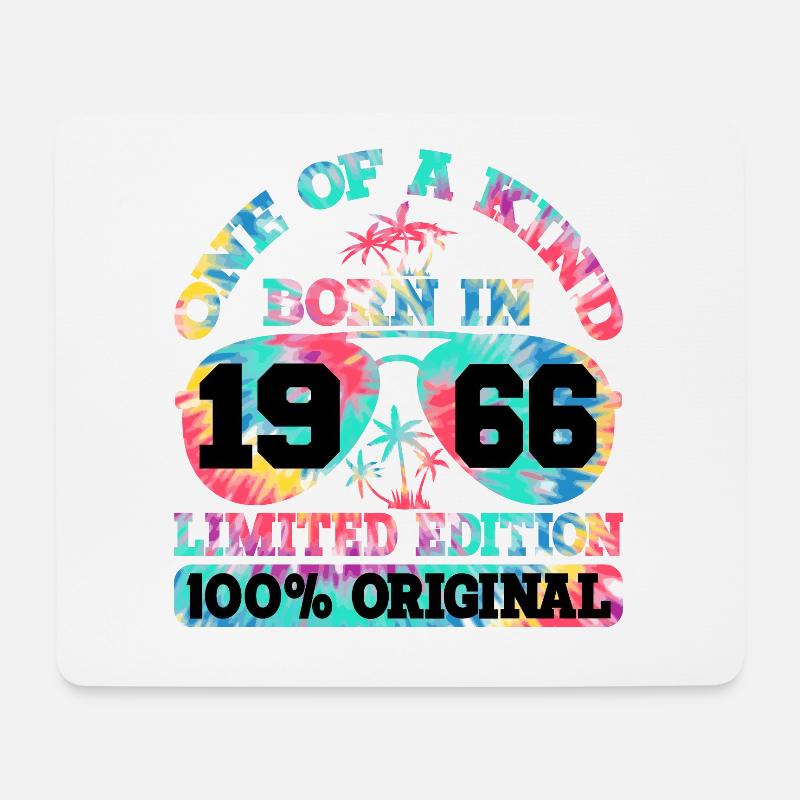 Einzigartig Geboren 1966 Limitierte Auflage Summer - Mousepad (Querformat) - Weiß