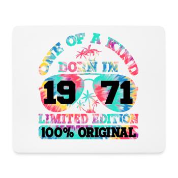 Unique Born 1971 Édition Limitée Été - Tapis de souris (format paysage) - blanc - Devant
