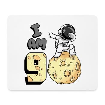 Je suis astronaute de 9 chambres enfant Moon Walker 9. - Tapis de souris (format paysage) - blanc - Devant