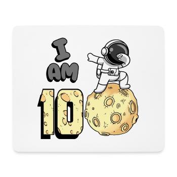 I am 10 Space Astronaut Kid Moon Walker 10. - Mouse Pad (horizontal) - white - Front
