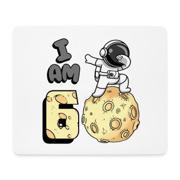 Je suis astronaute de 6 pièces enfant Moon Walker 6. - Tapis de souris (format paysage) - blanc - Devant