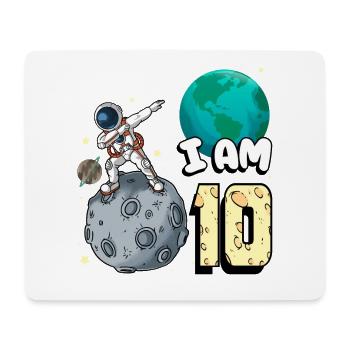 Je suis astronaute de 10 chambres enfant Moon Walker 10. - Tapis de souris (format paysage) - blanc - Devant