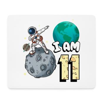 Je suis astronaute de 11 chambres enfant Moon Walker 11. - Tapis de souris (format paysage) - blanc - Devant