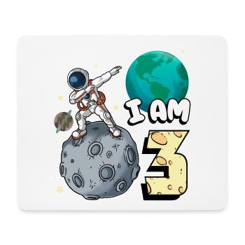 Je suis astronaute de 3 pièces enfant Moon Walker 3. - Tapis de souris (format paysage) - blanc - Devant