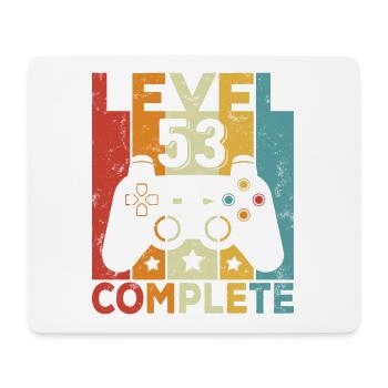 Level 53 Complete Birthday 53 Years Man Woman - Mouse Pad (horizontal) - white - Front