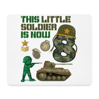 Ce petit soldat est maintenant 8 Army Tank 8. - Tapis de souris (format paysage) - blanc - Devant