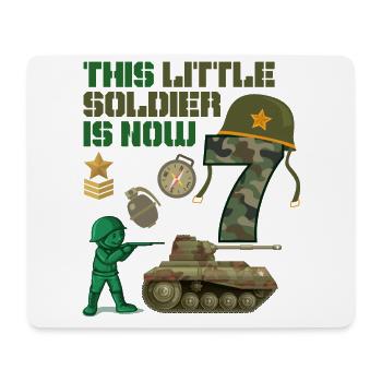 Ce petit soldat est maintenant 7 Army Tank 7. - Tapis de souris (format paysage) - blanc - Devant