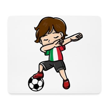 Dabbing Young Football Players Italian Flag - Mouse Pad (horizontal) - white - Front