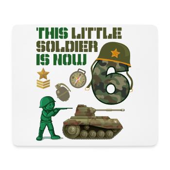 Ce petit soldat est maintenant 6 Army Tank 6. - Tapis de souris (format paysage) - blanc - Devant
